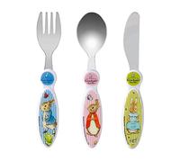 Peter Rabbit - Set di posate per bambini, 3 pezzi, coltello, forchetta, cucchiaio