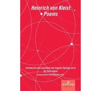 Peter Raina Heinrich von Kleist Poems (Tascabile)