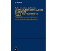 Peter Sebastian Verfassungsbeschwerde gegen ein gleichheitswi (Copertina rigida)