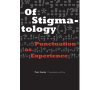 Peter Szendy Of Stigmatology (Copertina rigida) Verbal Arts: Studies in Poetics
