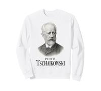 Peter Tchaikovsky Ritratto Vintage Compositore Musica Classica Felpa