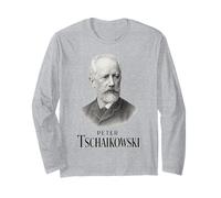Peter Tchaikovsky Ritratto Vintage Compositore Musica Classica Maglia a Manica