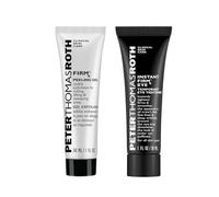 Peter Thomas Roth FIRMx™ Set anti-invecchiamento - gel esfoliante + siero rassodante viso con collagene, peptidi ed enzimi - esfoliante e ringiovanente - per pelle matura e stanca - 30 ml di siero +