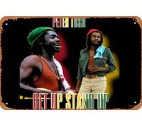 Peter Tosh Get Up Stand Up Targa in metallo Vintage 20,3 x 30,5 cm