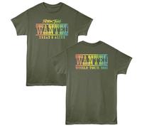 Peter Tosh Wanted World Tour T-Shirt Girocollo Manica Corta Verde Militare