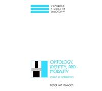 Peter van Inwagen Ontology, Identity, and Modality (Tascabile)