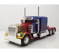 Peterbilt 379 Optimus Prime Transformers 1 Blu Con Fiamme Modellino 1:32 Jada