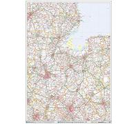 Peterborough - PE - Mappa del muro del codice postale - Carta