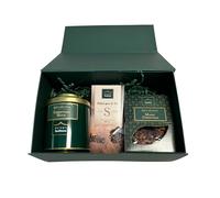 Peter's Teahouse, Giftbox Christmas Selection, Cofanetto di Infusi, Christmas Hugs Fruit Infusion (15 filtri) + Magico Natale (85g) + 100 Filtri Piramidali Misura S
