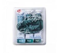 Petersburg White Nights - Set di 3 colori ad acquerello (foresta)