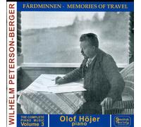 Wilhelm Peterson-Berger Complete Piano Music Vol. 3 - Memories of Travel (CD)