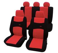 Petex 38874812 Coprisedile Set Universale per Auto, Colori Dimensioni SAB 1 Vario, 11 Pezzi, Colore: Rosso