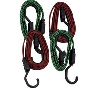 PETEX 43192400 - Set di 4 espansori piatti, ganci a J, colore: Rosso/Verde