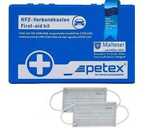 Petex 43920005 - Kit di Pronto Soccorso a Norma DIN 13164, Colore: Blu