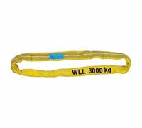 Petex 47203219 Brache Sollevamento Rotondo Schlinge WLL 3.000 kg, Lunghezza 2 m, Circonferenza 4 m, Giallo