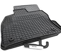 PETEX 61510 kh parti tappetini in gomma, tappetini in gomma di qualità originale, set di 4, nero