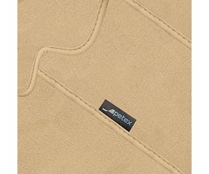 Petex - Auto Tappeto 3 Pezzi Comet Giallo T5 Van Desde la Cabina 05/2003 A 3 Posti con Fissaggio Pulsante