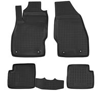 PETEX AWM52510 - Set di Tappetini per Auto per tutte le condizioni atmosferiche, 4 pezzi, colore: Nero