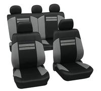 PETEX - Coprisedili universali Eco Class Fashion, 15 Pezzi, Colore: Grigio