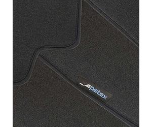 PETEX Planet - Tappetino per auto, vestibilità premium, 2 pezzi, colore: grafite