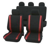 Petex Samoa - Set coprisedili universali, 11 Pezzi, Colore: Rosso