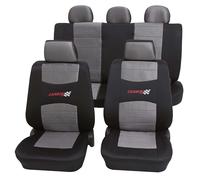 Petex Set di coprisedili universali Eco Class Carbon Nero 11 Pezzi Misura SAB 1 Vario