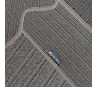 PETEX Tappetini auto su misura per Dacia Duster III Mildhybrid dal 11/2023, set di tappetini auto in velluto - Jona Silver