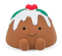 Petface Chrissie Christmas Pudding - Giocattolo per cani in lattice con sonaglio integrato (confezione da 1)