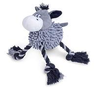 Petface Farmyard Buddies Noodle Dog Toy Asino Noddle, 1 Count (Pack of 1)
