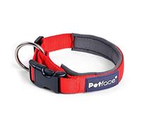 Petface Petface - Collare da trekking in neoprene, taglia S, colore: rosso