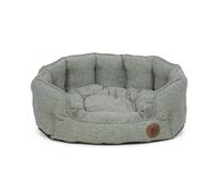Petface Sage Herringbone - Cuccia ovale bassa per cani, grande
