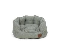 Petface Sage Herringbone - Cuccia ovale bassa per cani, piccola