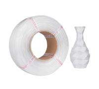 PETG Filament, filamento stampante 3D da 1,75 mm 1 kg/2,2 libbre fasci di bobine compatibili con PRUSA, Ankermaker La maggior parte delle stampanti 3D (Bianco)
