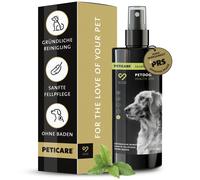 Peticare shampoo a secco cani, pulizia senz'acqua con olio di argan e