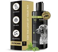 Peticare shampoo cani contro acari e funghi, rimuove le uova di acaro