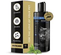 Peticare shampoo gatti contro acari e funghi, rimuove le uova e cura l