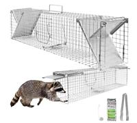Petigi Gabbia Trappola per Animali Talpa Ratto Mouse Topo Nutria 102 x 20 x 27 cm