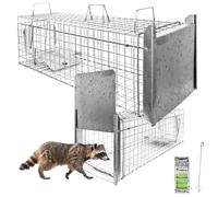Petigi Gabbia Trappola per Animali Talpa Ratto Mouse Topo Nutria 102 x 34 x 34 cm