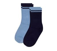 Petit Bateau 2 paia di calzini per bambini in cotone, multicolore, 27-30