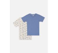 Petit Bateau - 2 Tee Shirts MC A0CSC00 Blu - Abbigliamento - Taglia 10A 10A Blu