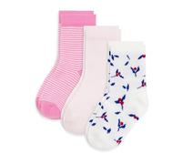 Petit Bateau 3 Paires De Chaussettes Bébé En Coton Imprimé Fleurs A0dp001 ACCESSORI Bimba 0-24 (Pacco da 3)