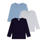 Petit Bateau 3 TS Ml Un Giorno Biancheria Intima, Variante 1, 10 Anni Bambini e Ragazzi