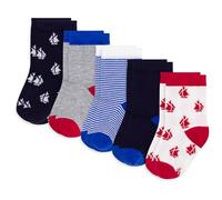 Petit Bateau 5 Paires De Chaussettes Bébé Imprimé Bateaux A0dp301 ACCESSORI Unisex - Bimbi 0-24 (Pacco da 5)
