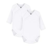 Petit Bateau 54218 Body neonato manica lunga Unisex - Bimbi 0-24 (Pacco da 2)