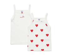 Petit Bateau A00FQ, Sospendere le magliette (Pacco da 2) Bambine e ragazze, Variante 1, 2 anni