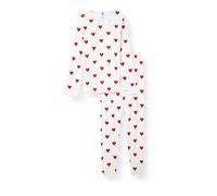 Petit Bateau A00J7, Pigiama Bambine e ragazze, Bianco Marshmallow/Rosso Terkuit, 20 anni