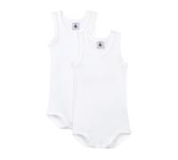 Petit Bateau A01T5, Body senza maniche (Pacco da 2) Bimbo 0-24, Variante 1, 12 mesi