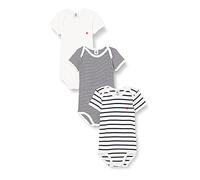 Petit Bateau Body A01TC a righe maniche corte - Pacco da 3 Unisex 6 mesi