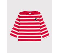 Petit Bateau A075Y, Marinaio Bimbo 0-24, Rosso Peps/Bianco Marshmallow, 6 mesi