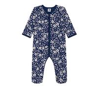 Petit Bateau A083A, Pigiama dormi bene Bimba 0-24, Blu Incognito/Bianco Marshmallow, 18 mesi
